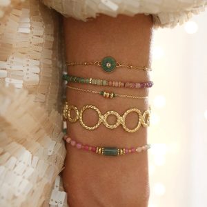 European And American New Thread Ring Stitching Open-ended Bracelet