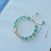 Hetian Jade Peach Blossom Strawberry Quartz Bracelet Girls' Crystal Bracelet