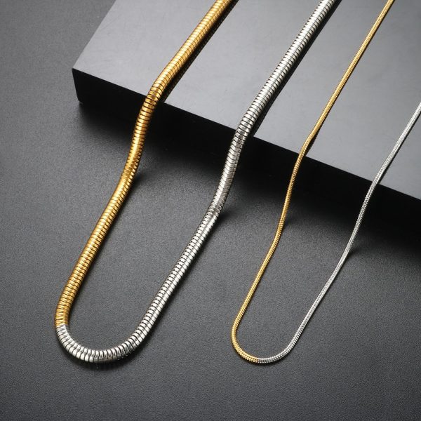 Hip-hop Fashion All-match Cold 3mm Golden Chain
