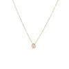 European And American Stainless Steel Necklace Gold-plated Inlaid Zircon High Sense
