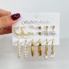 Butterfly Pearl Earring Set Combination Fashion