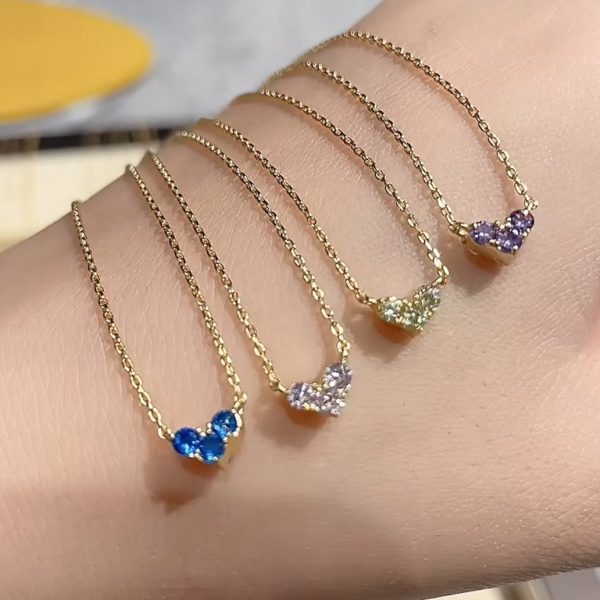 January-December Love Birthstones Necklace Niche