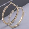 European And American Silver Earrings Alloy Jewelry Circle