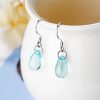 Crystal drop drop earrings
