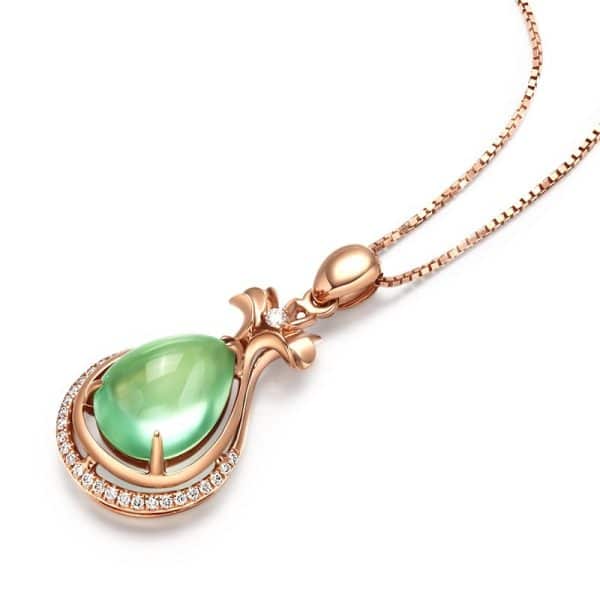 Natural grape stone pendant