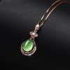 Natural grape stone pendant