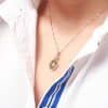 Natural grape stone pendant