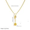 Flower Sun Moon Drop-shaped Diamond Love Necklace