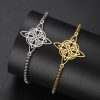 Cutting Titanium Steel Bracelet Double Hole Stainless Steel Bracelet
