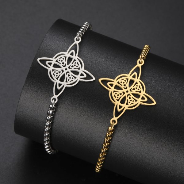 Cutting Titanium Steel Bracelet Double Hole Stainless Steel Bracelet