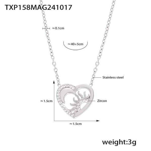Love Sun Goddess Zircon-inlaid Pendant Necklace Bracelet