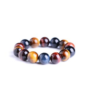 Hot Selling Fashion Jewelry Factory Wholesale Tiger Stone Round Beads