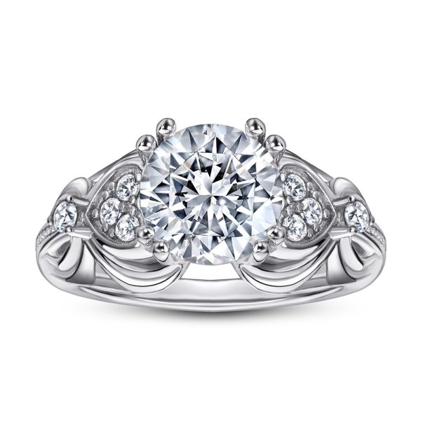 925 Sterling Silver 2 Karat Zircon Ring For Women