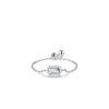 S925 Sterling Silver Inlaid Zircon Ring Simple Exquisite Small