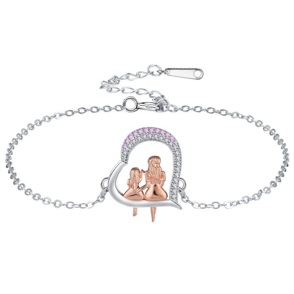 European And American Mother's Day Bracelet Heart-to-heart Protection Family Ornament