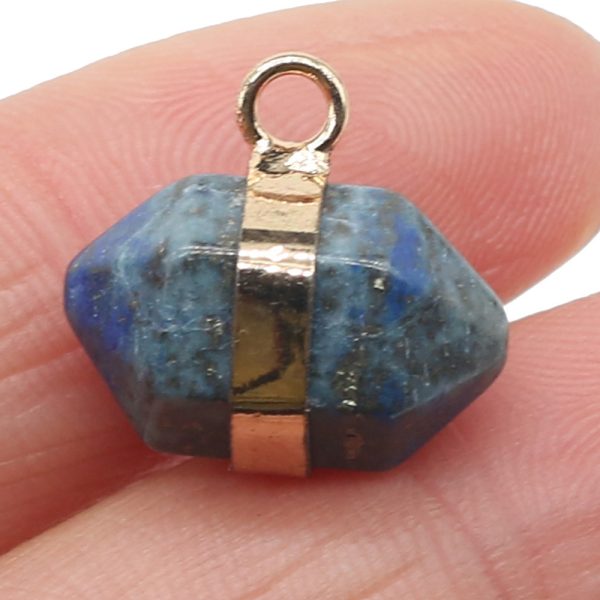 Natural Stone Pillar Pendant Jewelry Accessories