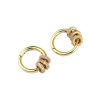 Sterling Silver Circle Ear Buckle Female Temperament Detachable