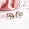 High-grade Copper-plated Gold-color Water Drop Circle Ear Clip