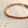 Women's Fine Olive Stone Shoushan Stone Bracelet