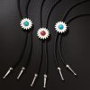 European And American Retro Style British Gem SUNFLOWER Necklace