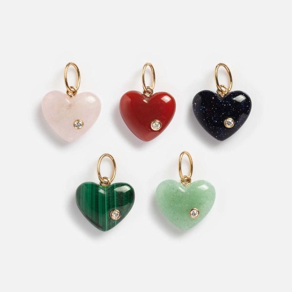 Love Natural Stone Pendant Color Ornament