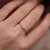 Entry Lux Style Four-leaf Clover Micro-inlaid Zircon Ring