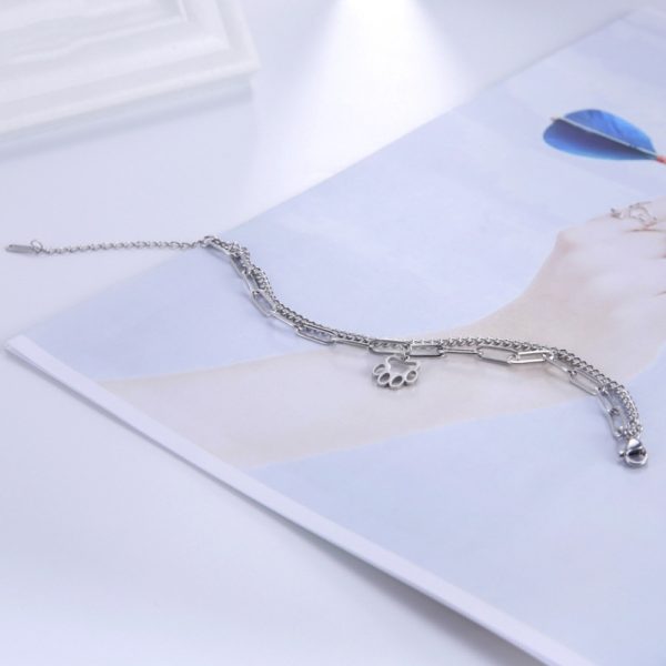 Memory Footprints Girl Hot Girl Double Golden Bracelet