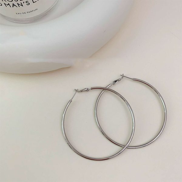 Gold Small Circle Fashion Exaggerated Earrings