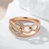 Elegant High Sense Hollow Zircon Vintage Ring