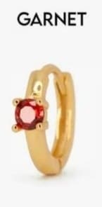 Twelve Birthday Stone Earrings Claw Set