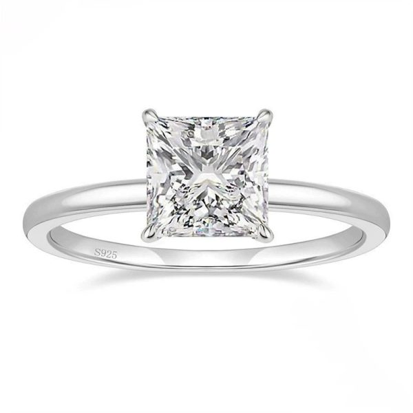 925 Silver Zirconium Jewelry Fashion Simple Ring