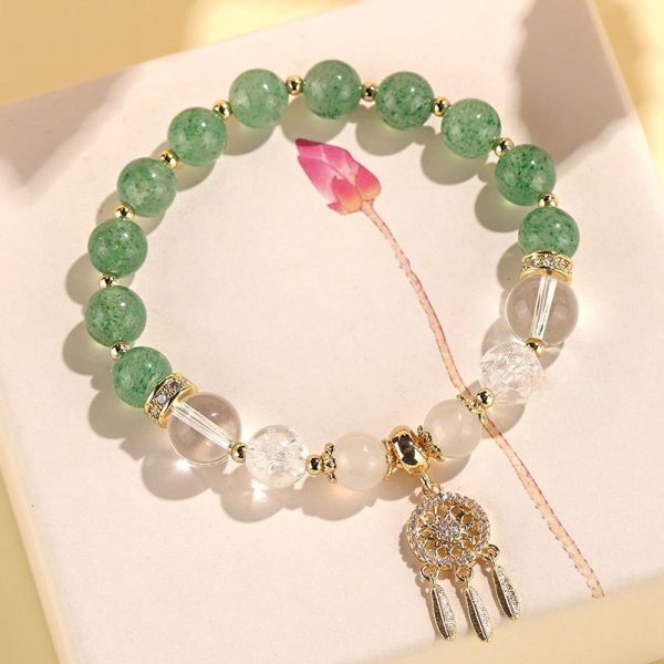 New Chinese Style White Crystal Tassel Bracelet Female Niche High Sense