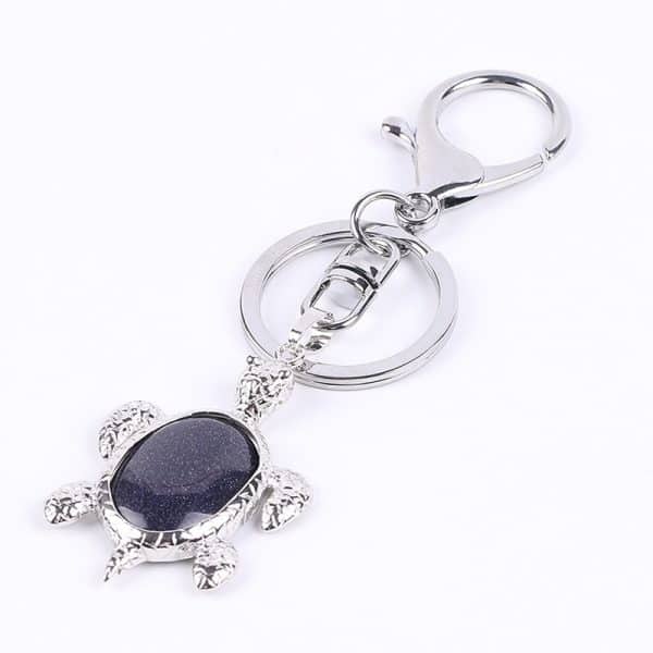 Natural Stone Crystal Key Chain