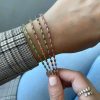 Geometric CZ Tennis Bracelet For Women Paved Different Shape