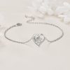 Heart Pendant MOM Bracelet For MOM Ornament