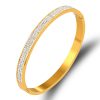 European And American Fashion Stainless Steel Full Brick Buckle Bracelet