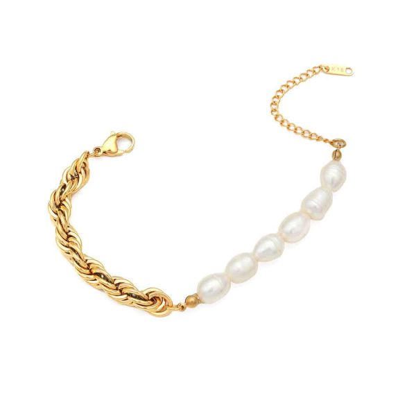 Natural Freshwater Pearl Chain Necklace For Women