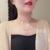 Simple Exquisite Petal Zircon Women's Necklace