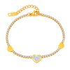 Affordable Luxury Fashion Simple Love Stainless Steel Bracelet