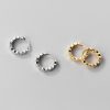 Glossy Geometric Polygon Section Ear Clip Everyday Style Simple Circle Earring