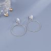 Exaggerated And Personalized Metal Circle Earrings Simple