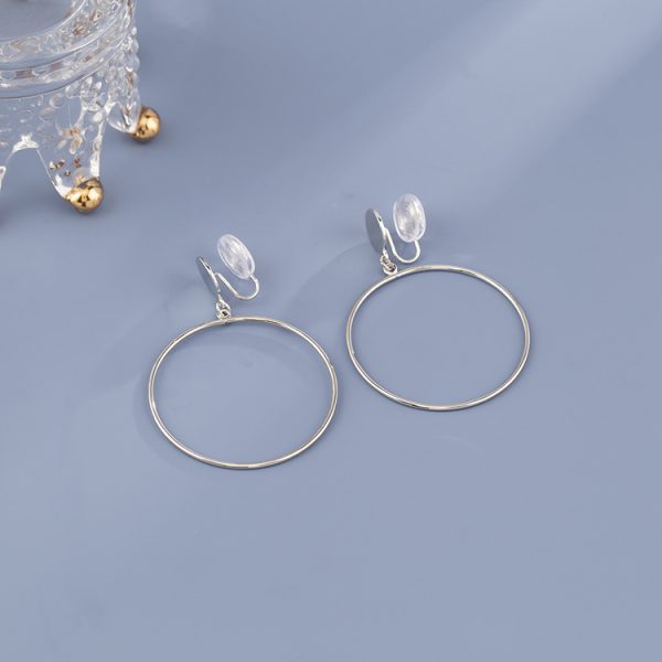 Exaggerated And Personalized Metal Circle Earrings Simple