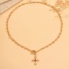 Personalized Rhinestone Y-shaped Necklace Suit