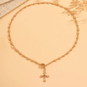 Personalized Rhinestone Y-shaped Necklace Suit