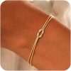 Valentine's Day Knot Snake Stainless Steel Knot Couple Bracelet