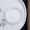 Natural Hetian Jade Buddha Beads Bracelet Single Circle Gradient