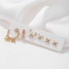 Mini Set Earrings Simple Women's Small New Butterfly