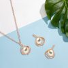 Creative Two-piece Alloy Pearl Jewelry Set Simple And