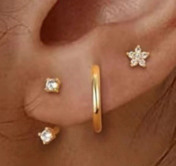 4e781a2e-5974-4fc2-a064-89e3d2af45bf.jpg Brass Electroplating Inlaid Zircon XINGX Butterfly Earrings Three-piece Set