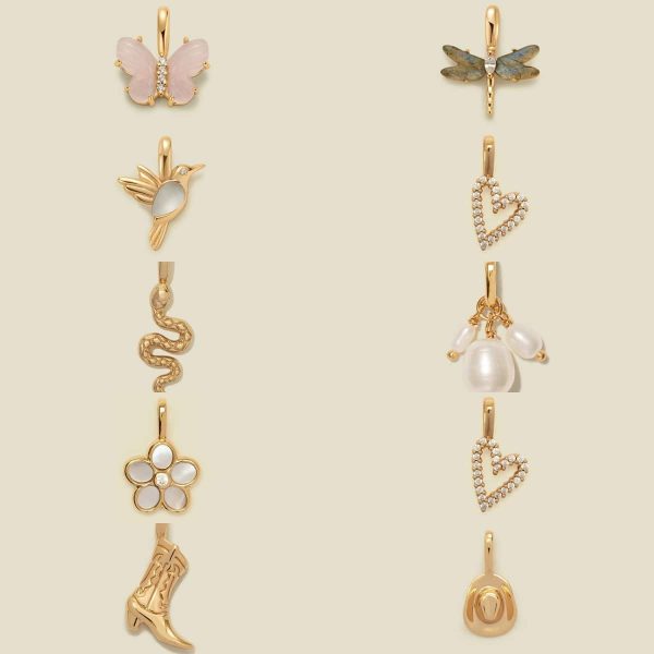 Butterfly Pendant Letter Pendant Necklace Snake